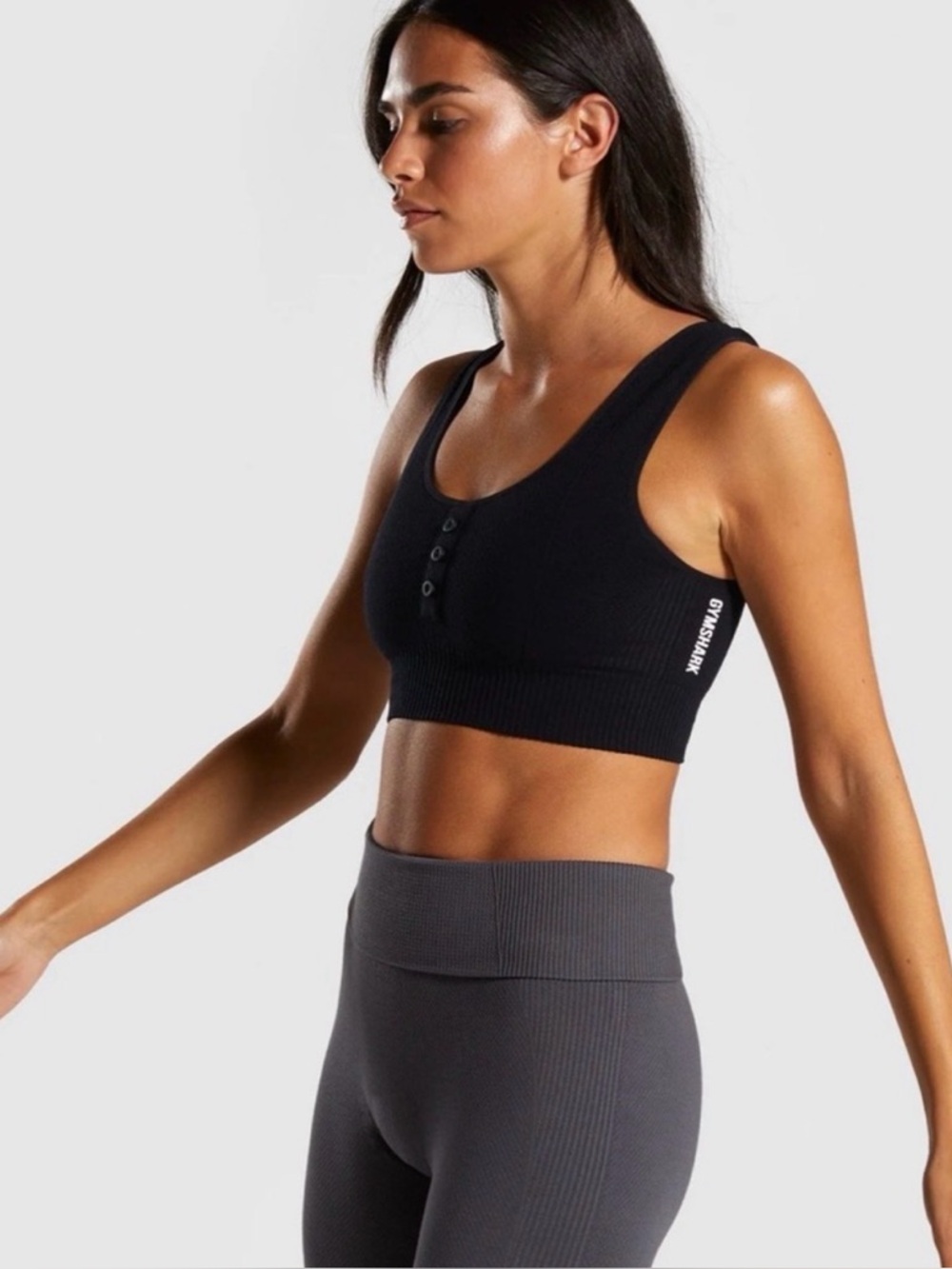 Gymshark Power Down Croplette, Small, New, $30, Black